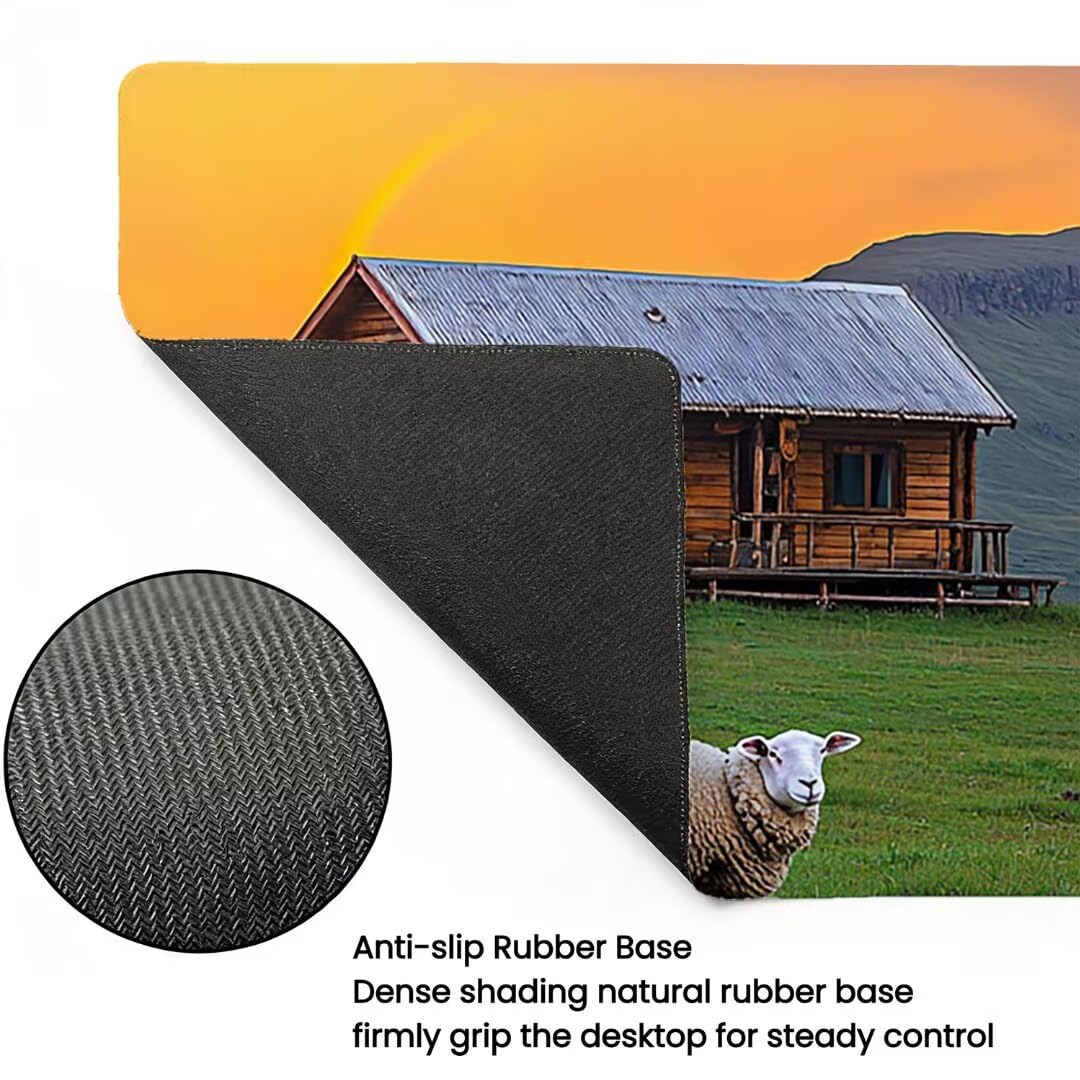Podkładka pod mysz XXL Zwierzęta - 1400x600x3mm - Duża mata na biurko z przeszytymi krawędziami Wodoodporna antypoślizgowa do PC, przenośna poprawia precyzję i szybkość -36790