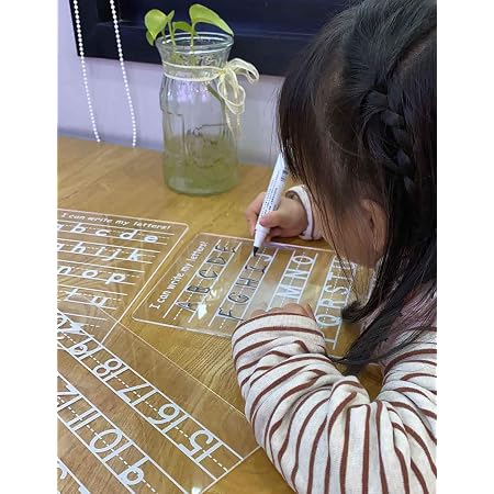 Personalized Name Dry Erase Board – Custom Engraved Handwriting Practice Board For Kids Learning