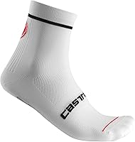 Castelli Men's Entrata 9 Cycling Socks - Moisture-Wicking, Midfoot Support, Breathable Road Biking Crew Socks