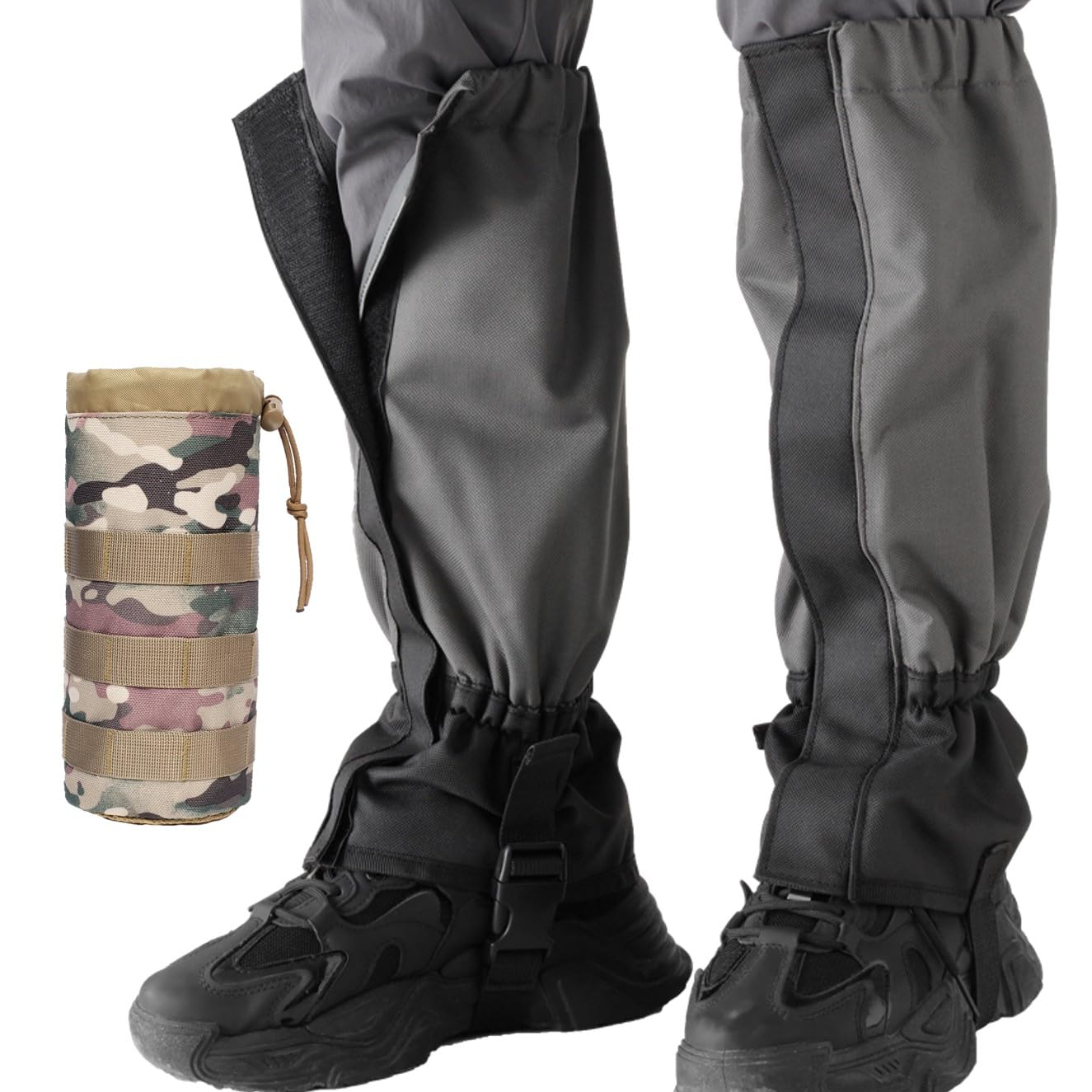 Guêtres pour bottes de randonnée, imperméables et réglables, protection des jambes pour mauvaises herbes, utilisation idéale comme guêtres à tiques, guêtres de jambe