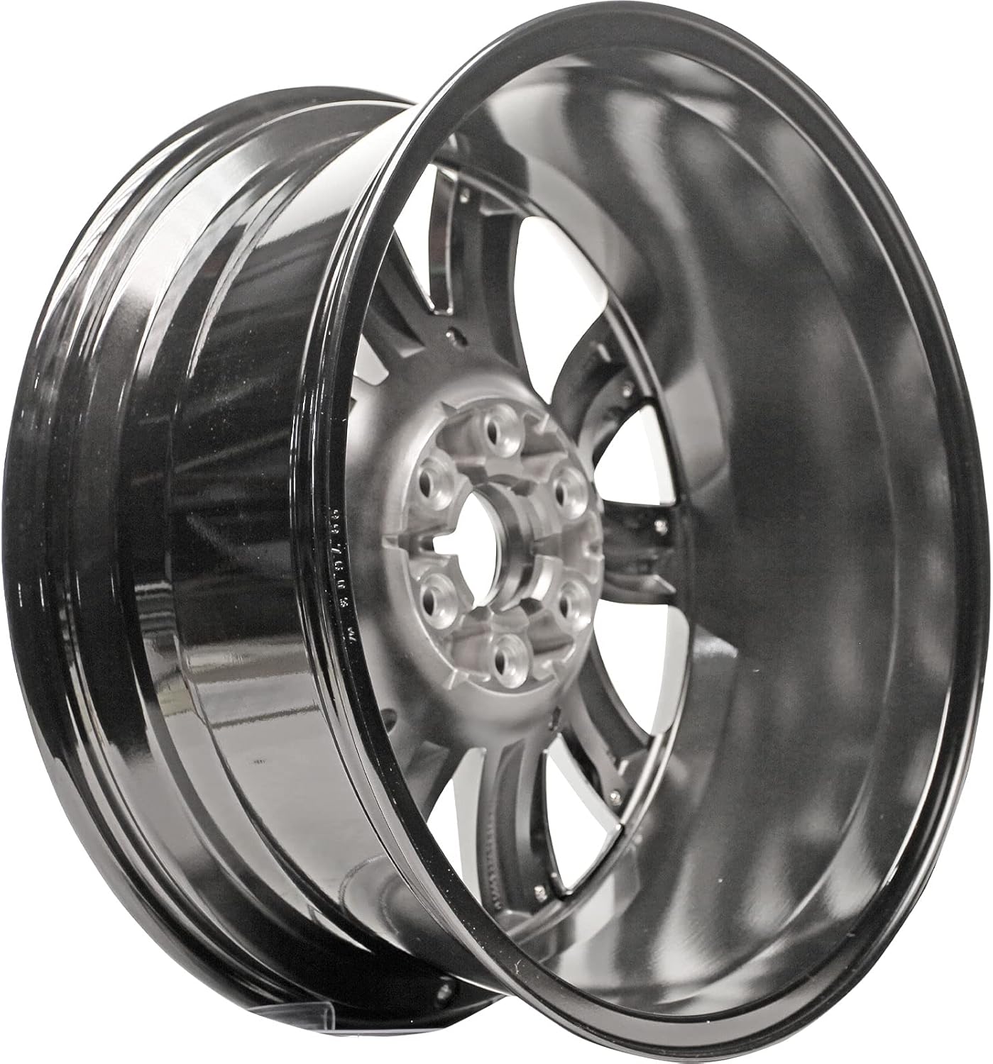New 22 Inch 22" 22x9" Premium Hyper Grey with Chrome Inserts and Machined Aluminum Alloy Wheel Rim for 2015-2019 Chevrolet Tahoe and Suburban | ALY05696U78N