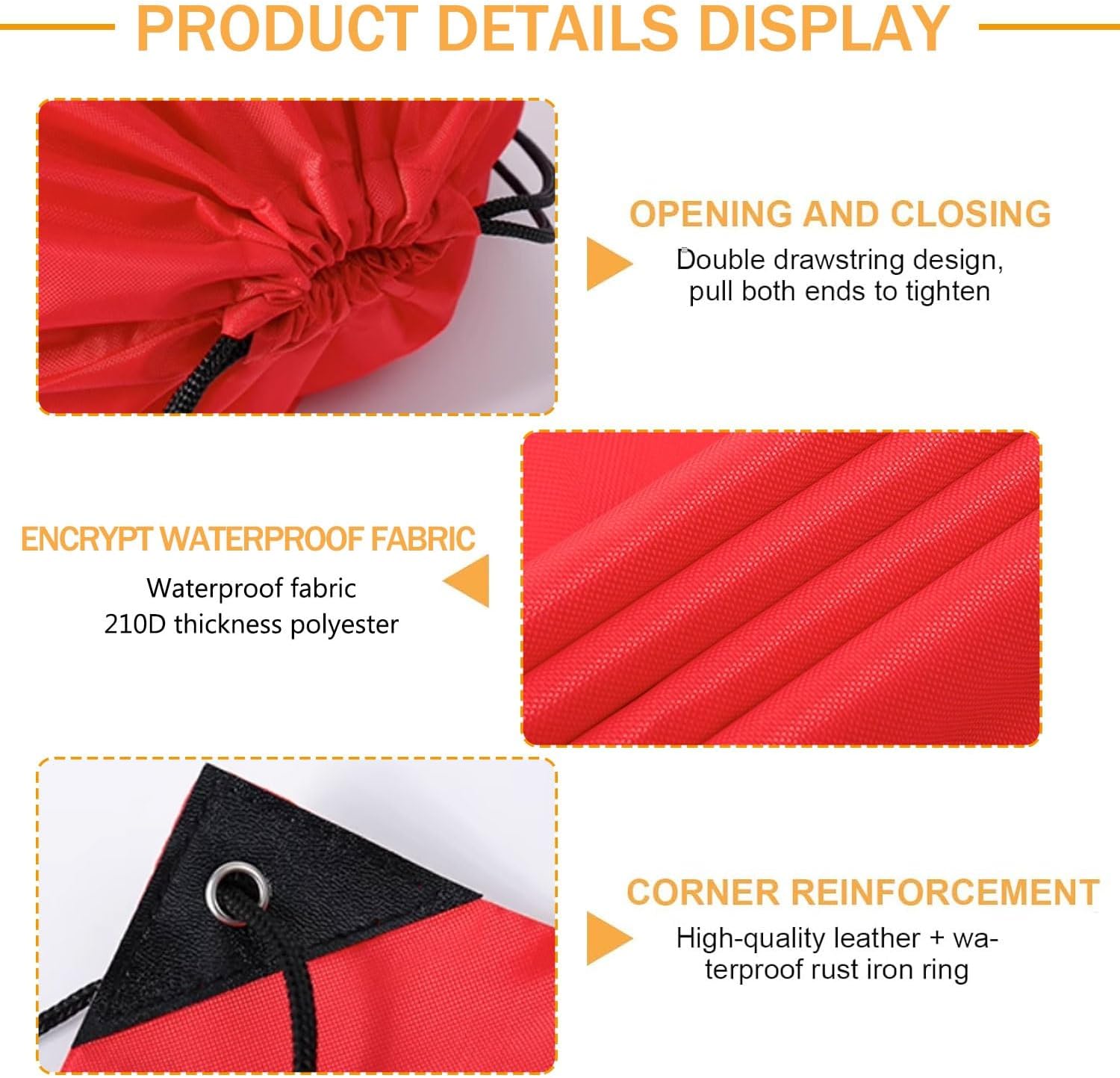 30Pcs Custom Drawstring Bags，Bulk Personalized Backpacks with Logo for Gym, Sports, Events, Travel and Daily Use(210D)