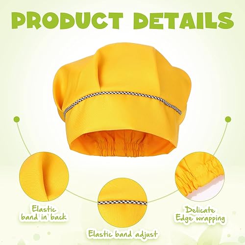 Miniatura 3 de Juego de 28 delantales de chef a granel, delantal ajustable para niños y niñas con 2 bolsillos, disfraz de chef, Varios colores