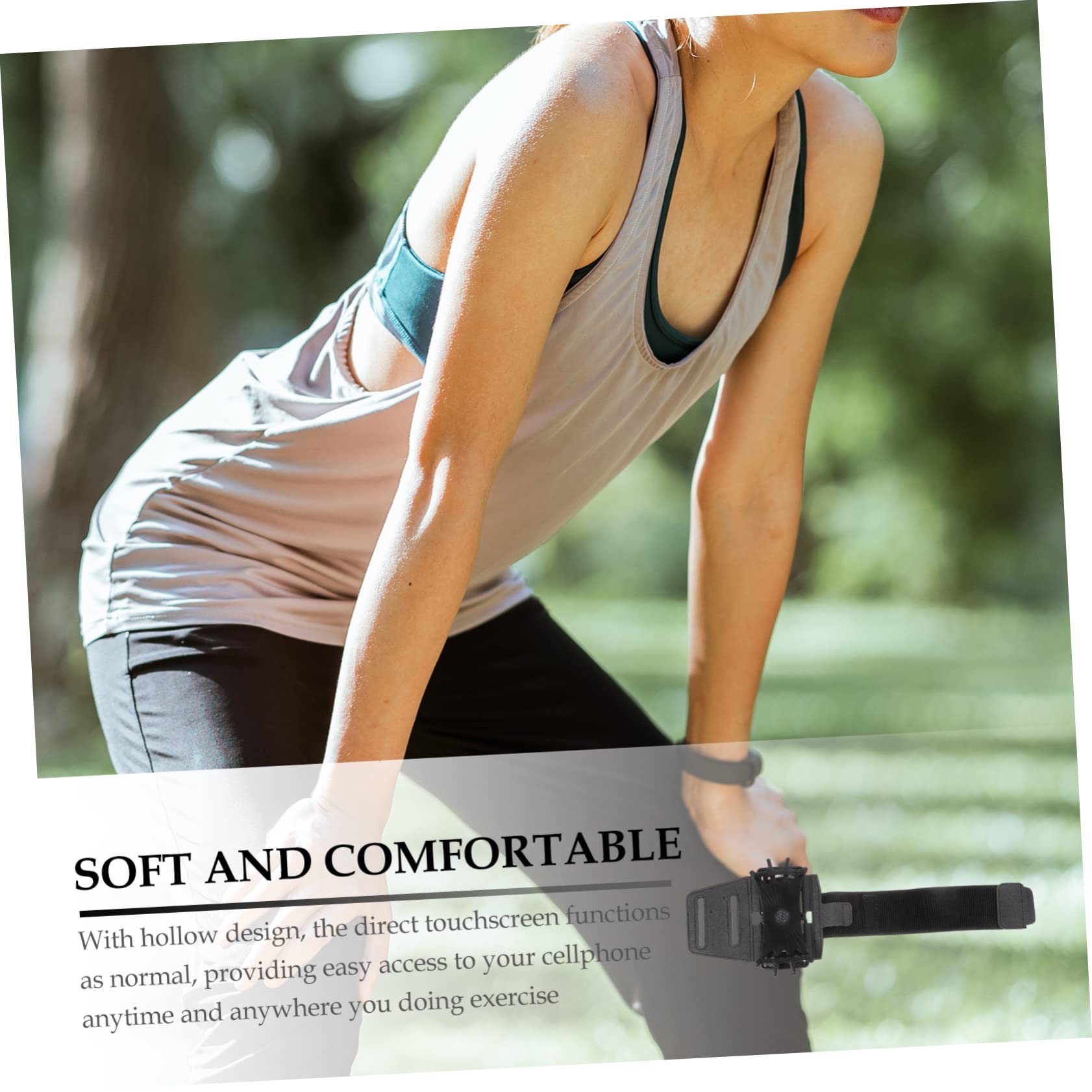 OSALADI 3piezas Brazalete Deportivo Multifuncional para Teléfono Móvil Soporte para Correr y Hacer Ejercicio para Actividades Al Aire Diseño Transpirable y Resistente