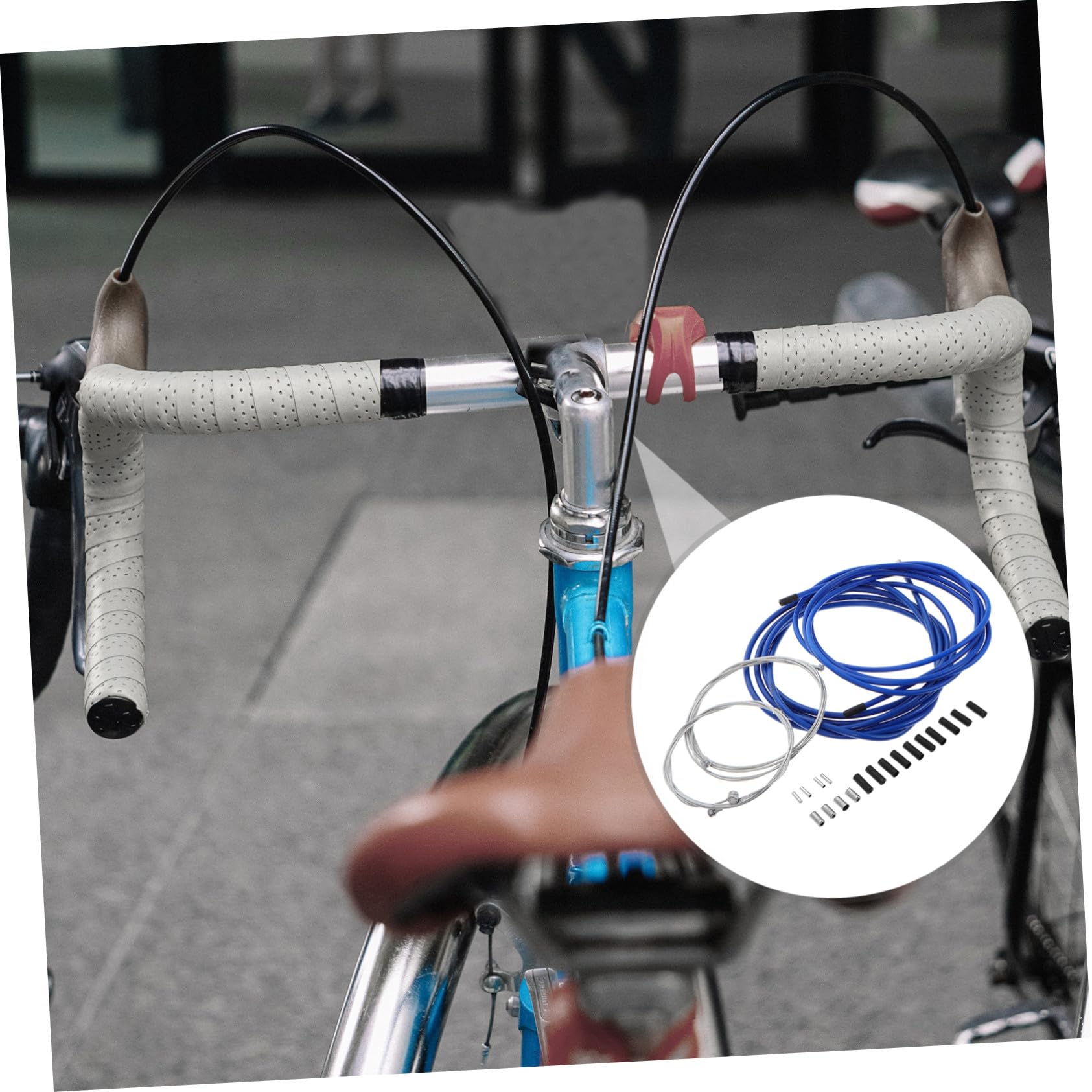 2sets Cavo Freno Bici Tubo con Anima in Acciaio Inox Guaina Cavo Freno per Mountain Bike Bici da Strada e Facile da Installare Affidabile e Durevole