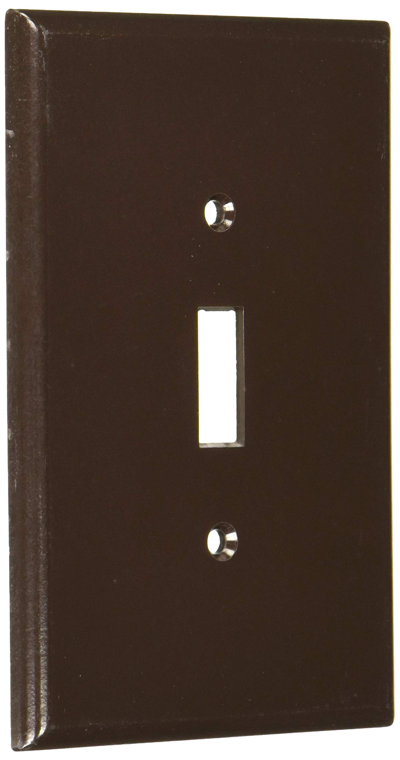 Plaque murale Leviton 85101 grand format interrupteur bascule marron