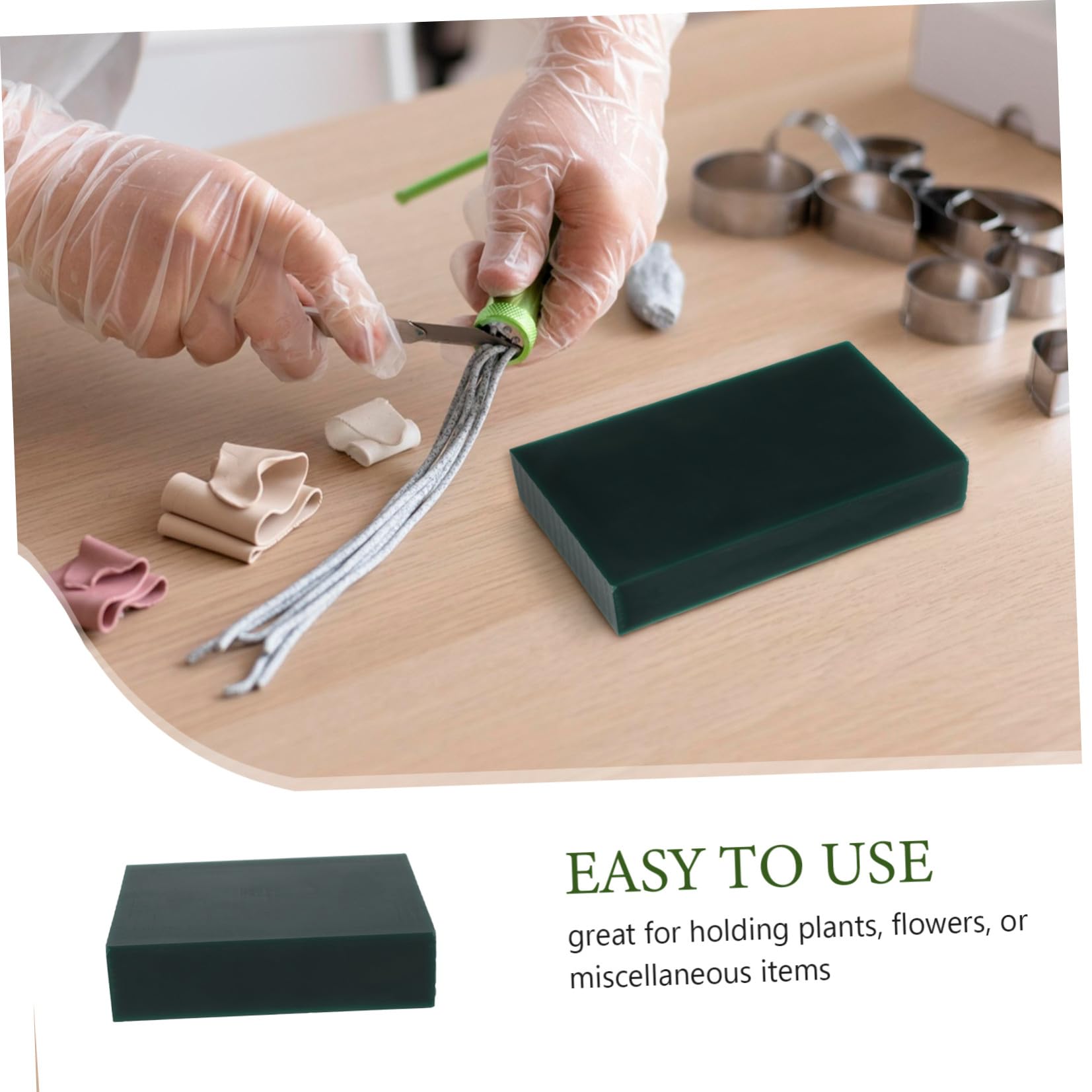 Blocco di Cera per Intaglio Gioielli Materiale per Stampaggio Facile da Modellare Verde per Creazione Prototipi e Fai-da-Te Gioielli