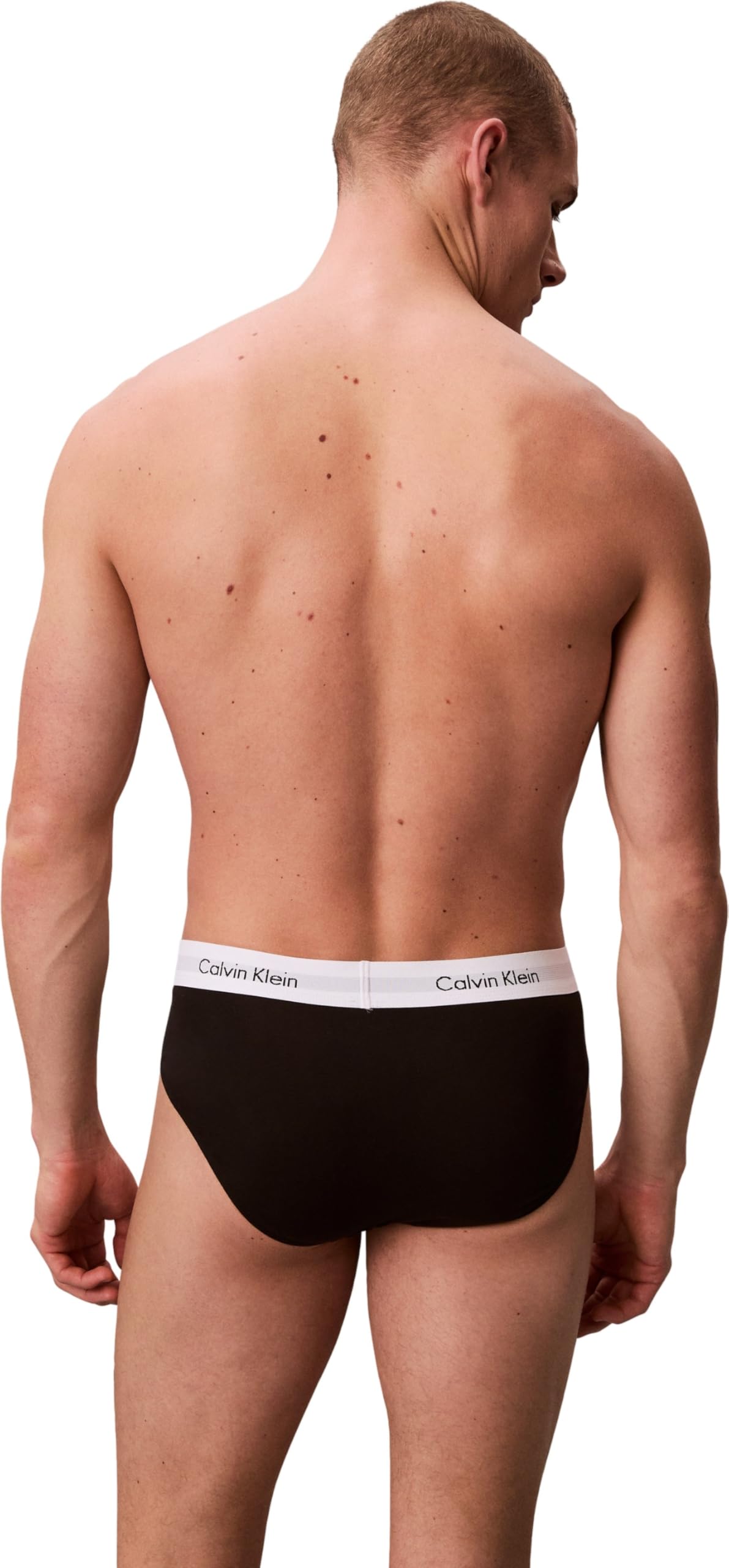 Calvin Klein Uomo Slip Hipster Confezione da 3 Intimo, Multicolore (Black/White/Grey Heather), M