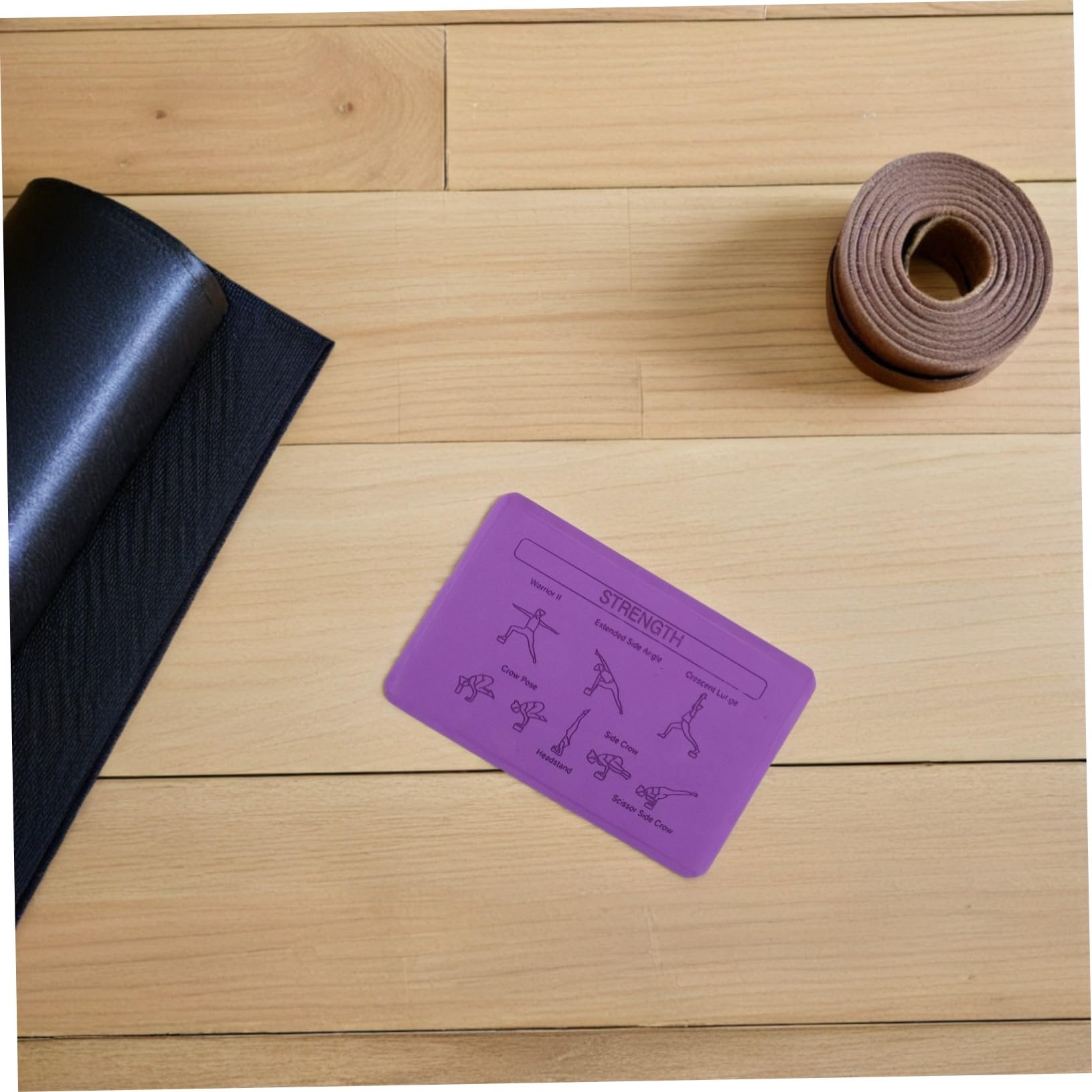 TOYANDONA Bloques de Yoga de Eva Alta Densidad Antideslizantes con Guías Impresas para Principiantes y Niños, Ideales para Entrenamiento de Equilibrio y Estiramiento