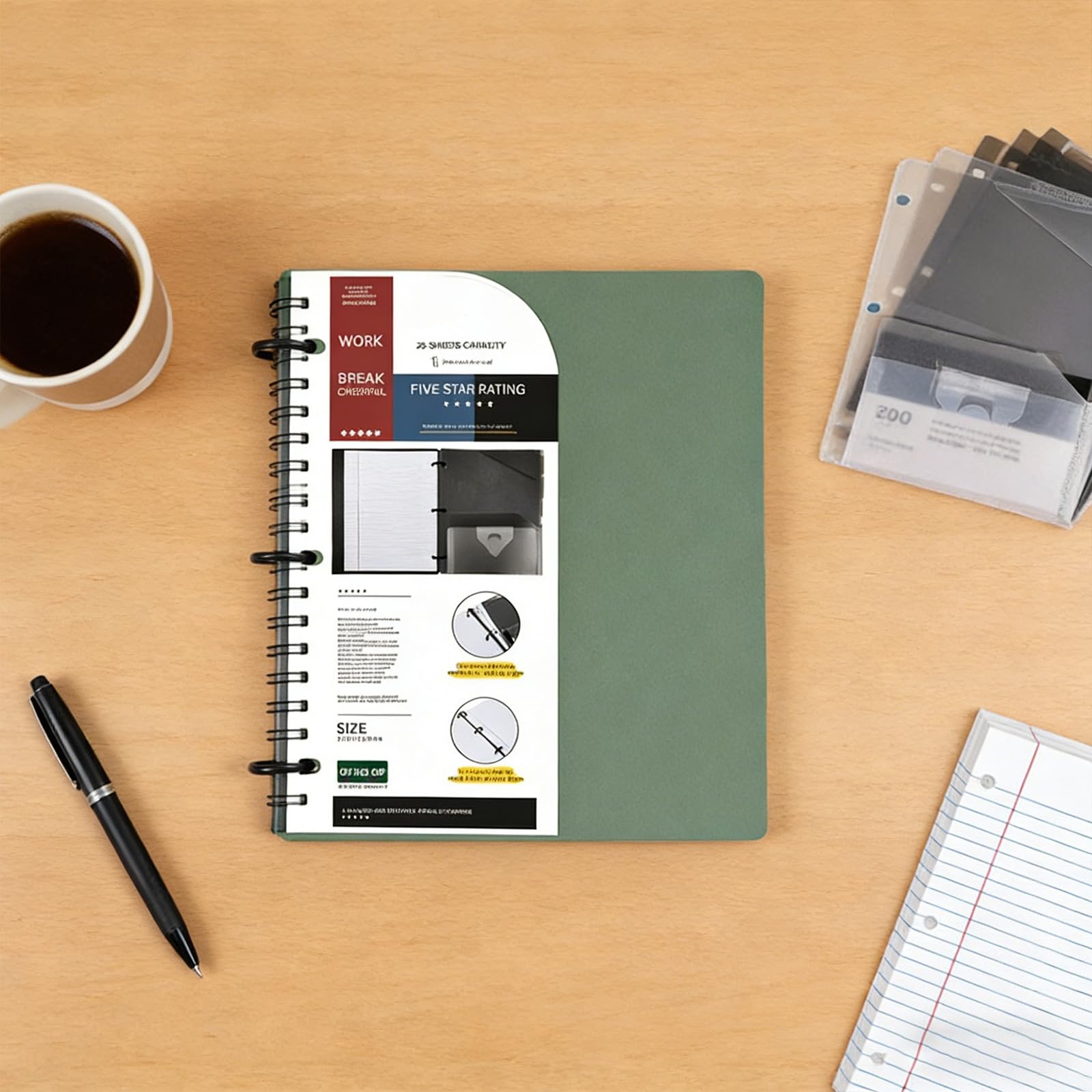 Raccoglitore in plastica pieghevole, design compatto per notebook, facile da trasportare, per spostamenti, viaggi e ufficio mobile, raccoglitore per cartelle ricarica per notebook