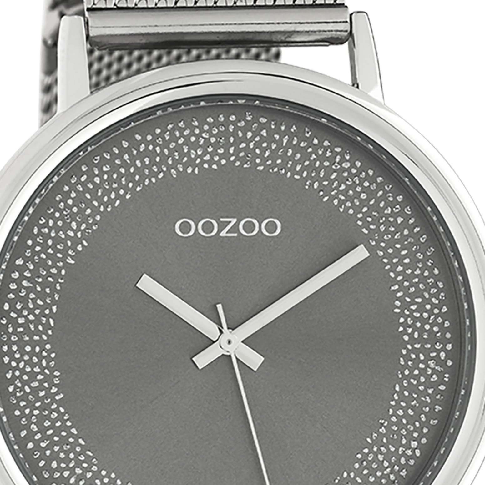Oozoo Damen Armbanduhr Timepieces Analog Metall Silber UOC10625 Analoguhr