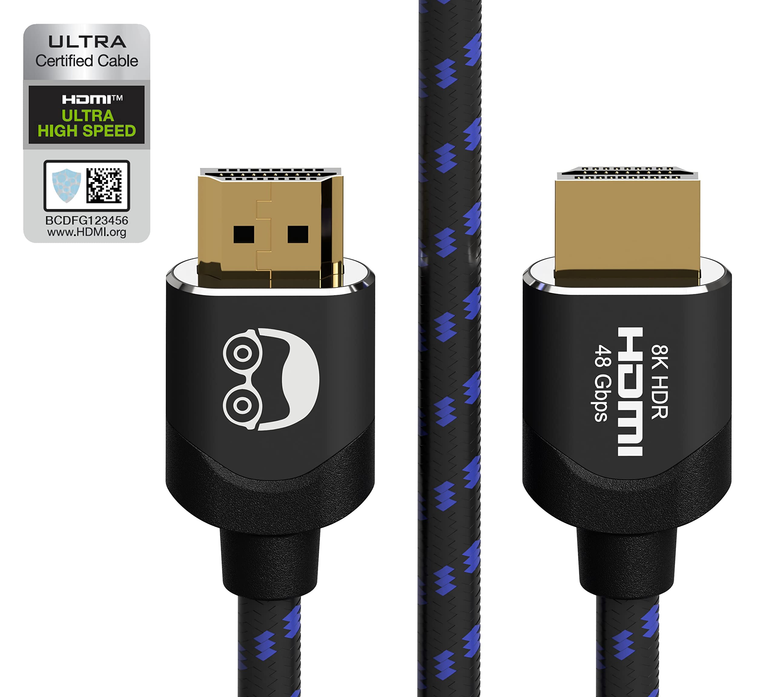 8K HDMI 2.1 Cable Ultra High Speed Certified, Organic Packaging