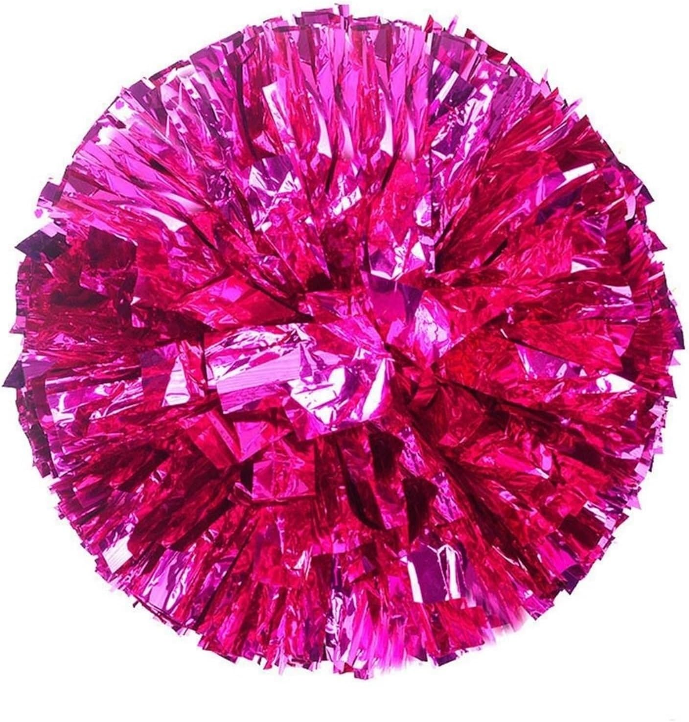 Dance Cheerleading Pompoms, Cheerleading Pom Poms 2 Pcs Multicolor Double Hole Handle