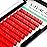 Colored Lash Extensions 0.07mm C Curl Red Individual Volume Lashes Extensions 13-20 Mix Length Color Eyelash Extensions for Salon (Red 0.07-C, 13-20mm)