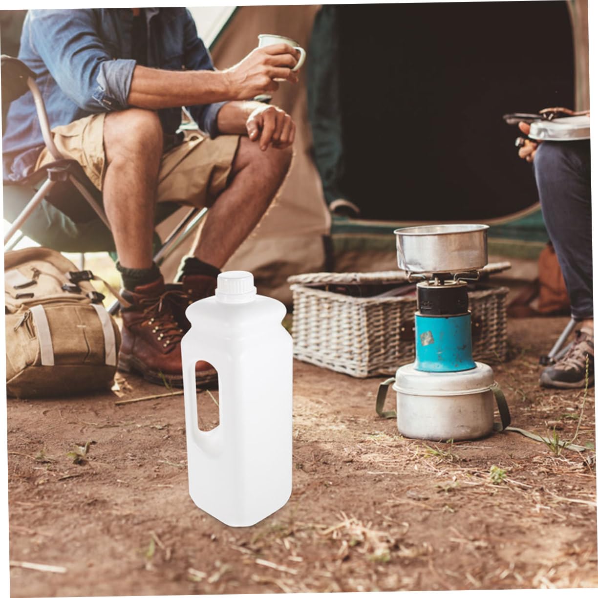 SOESFOUFU Honey Storage Bucket 2.5l Plastic Syrup Container Handle Juice Bottles for Honey Storage