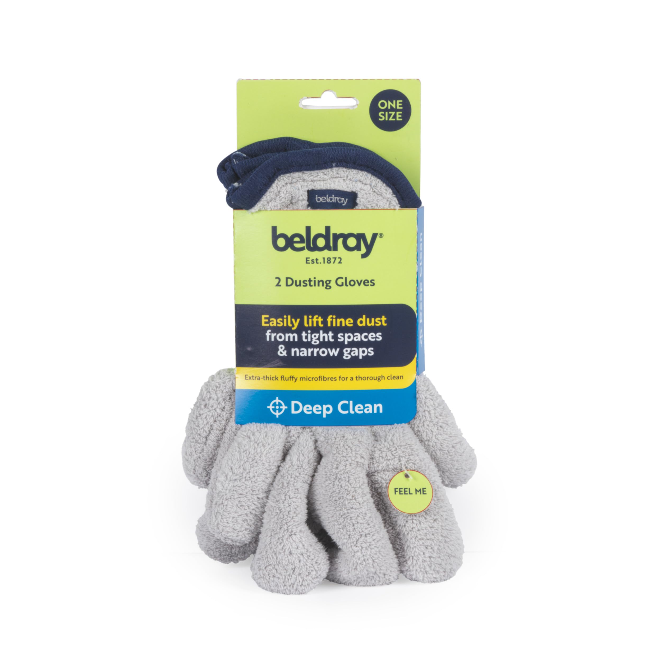 Beldray Antibac Dust Glove Set – Set of 2 Microfibre Cleaning Mitts