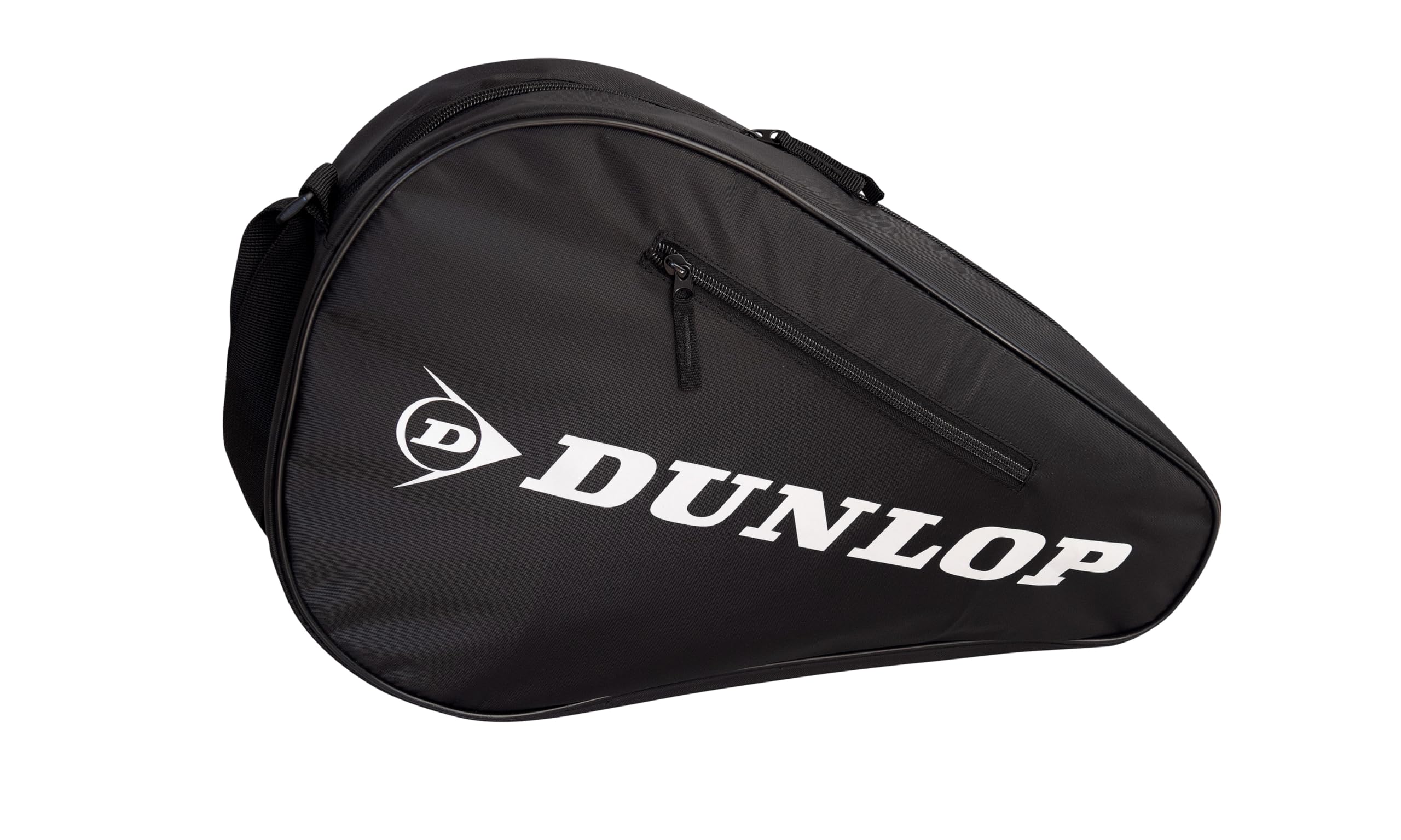 Dunlop Padel Small Paletero – Sac de Padel pour 2 Raquettes, Doublure Thermique Contre la Chaleur, Poche Extérieure pour Accessoires, Bandoulière Réglable, Résistant et Compact, Noir