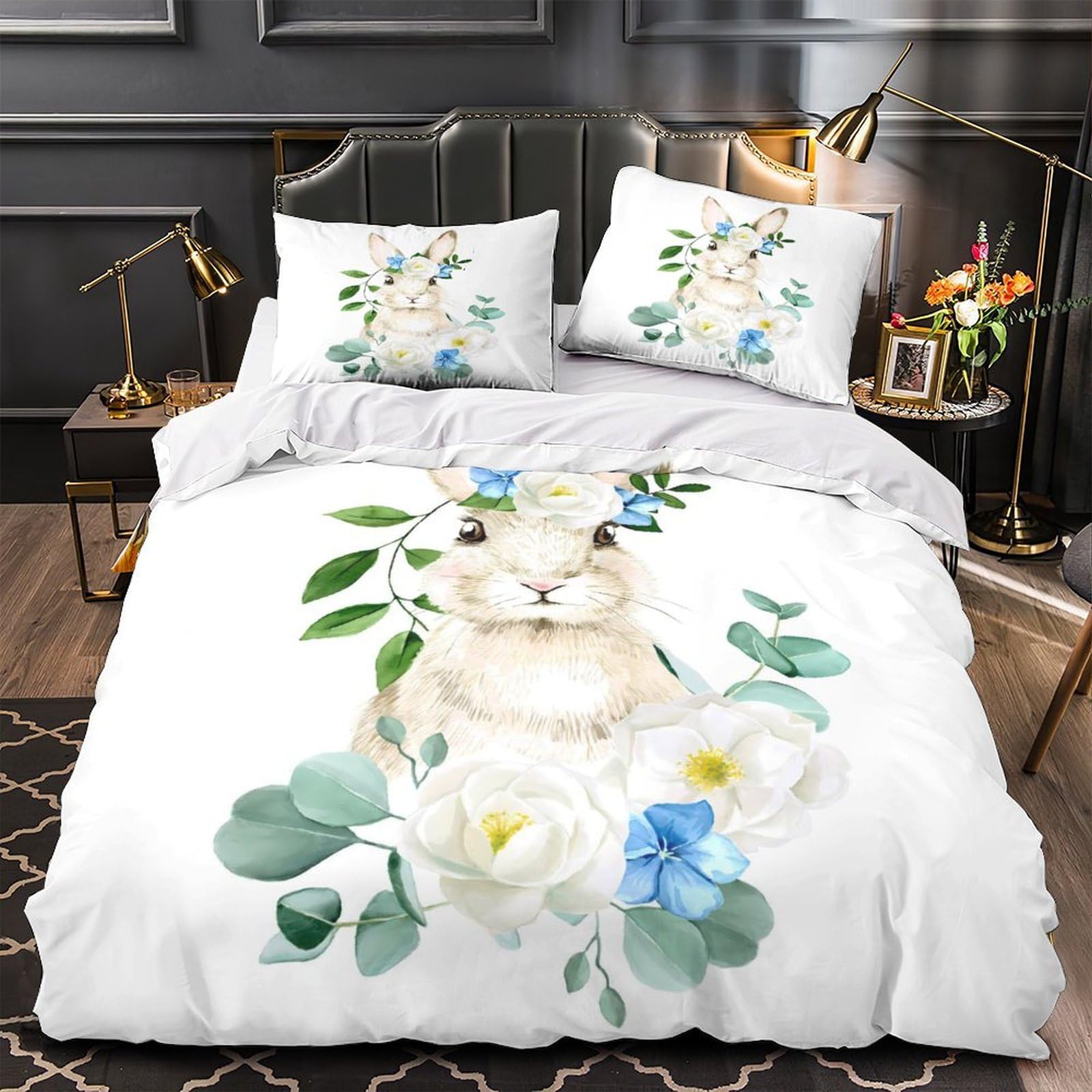 Housse de couette hypoallergique contre les allergies parure de lit douce 260x220 fermeture éclair