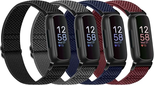 TumpCez Elastic Nylon Strap Compatible with Fitbit Inspire 3 Strap/Inspire 2 Strap/Inspire Strap/Inspire HR Strap/Ace 2 Strap/Ace 3 Strap, Soft Adjustable Sport Replacement bands for Men Women Kids