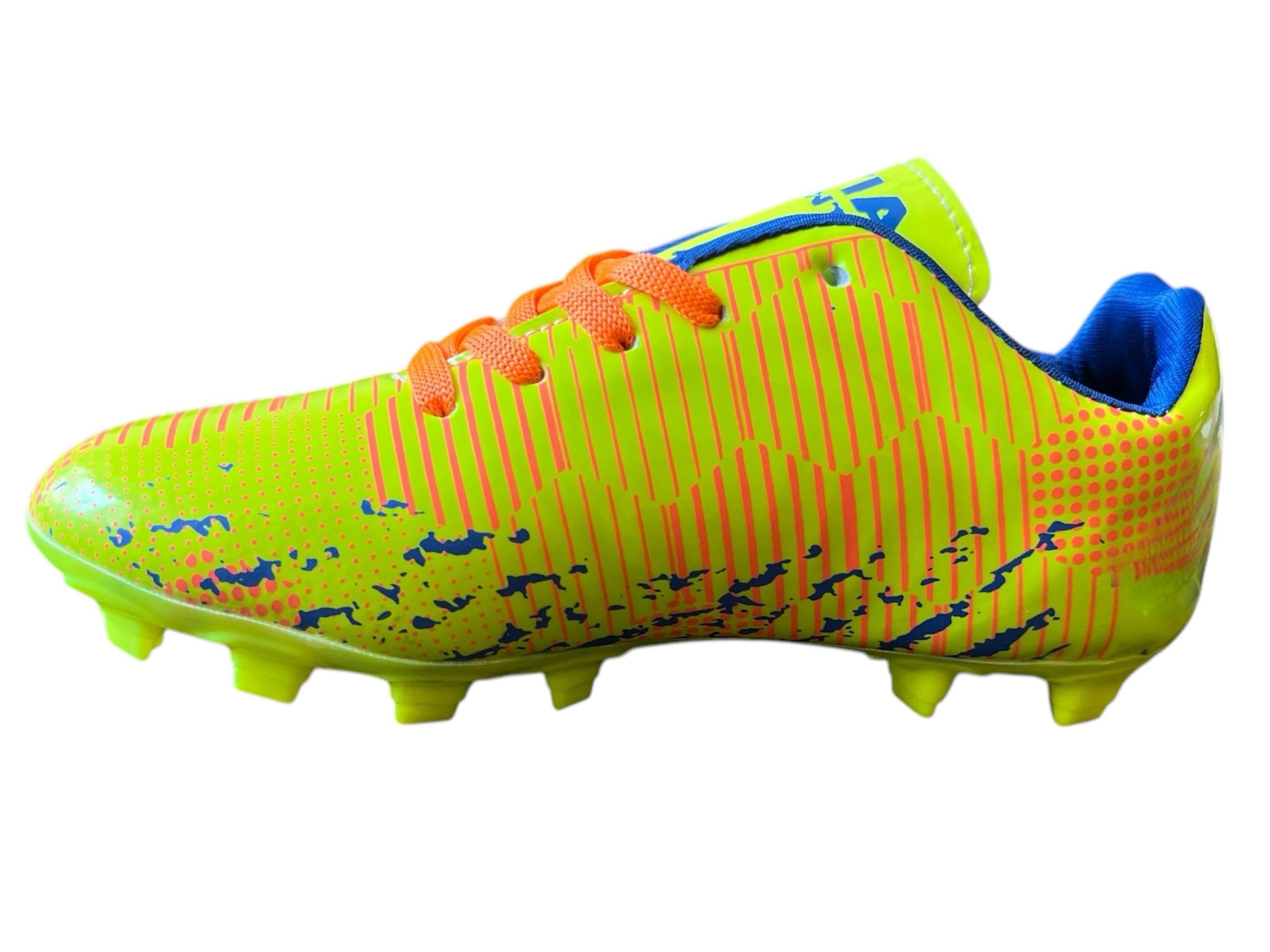 Buy Betwon Crush Football Shoes Green Orange (Green, UK Footwear