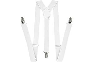 Suspenders for Men - Adjustable Y Back Men's Women's Costume Tuxedo Dress...