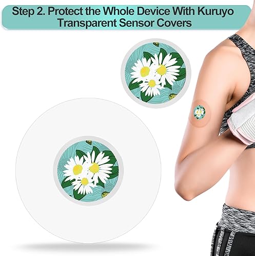 Miniatura 3 de Fundas impermeables para sensor Libre 3 y calcomanías Freestyle Libre, paquete de 40 unidades hipoalergénicas y sin látex, cinta adhesiva