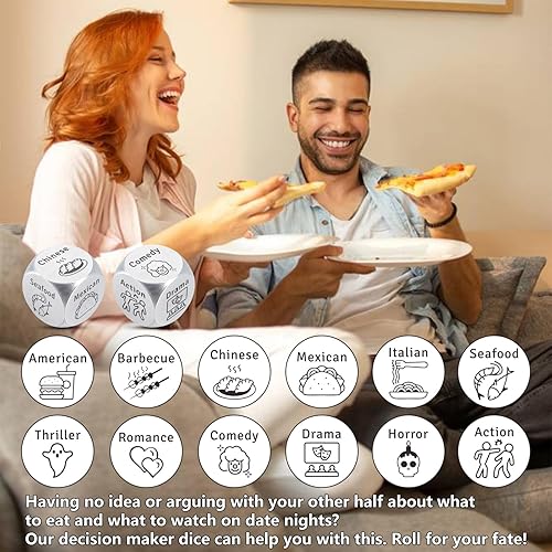 Miniatura 2 de Regalos divertidos para parejas, regalos divertidos para hombres y mujeres, dados de decisión para el 11 aniversario, regalos de acero para marido,