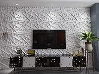 Vista 2 de Art3d - Paneles de pared con franjas, blancos, 19.7 × 19.7 pulgadas (paquete de 12)