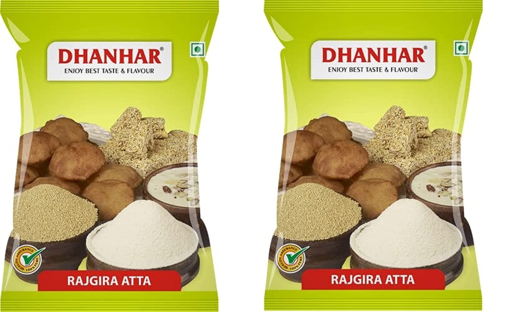 Dhanhar Rajgira (Amaranth) Flour Special for Rajgira Sheera/Halva, 1 Kg (500G x 2 Pack) | Rajgara No Lot (B095LQ4XZ6) Amazon Price History, Amazon Price Tracker