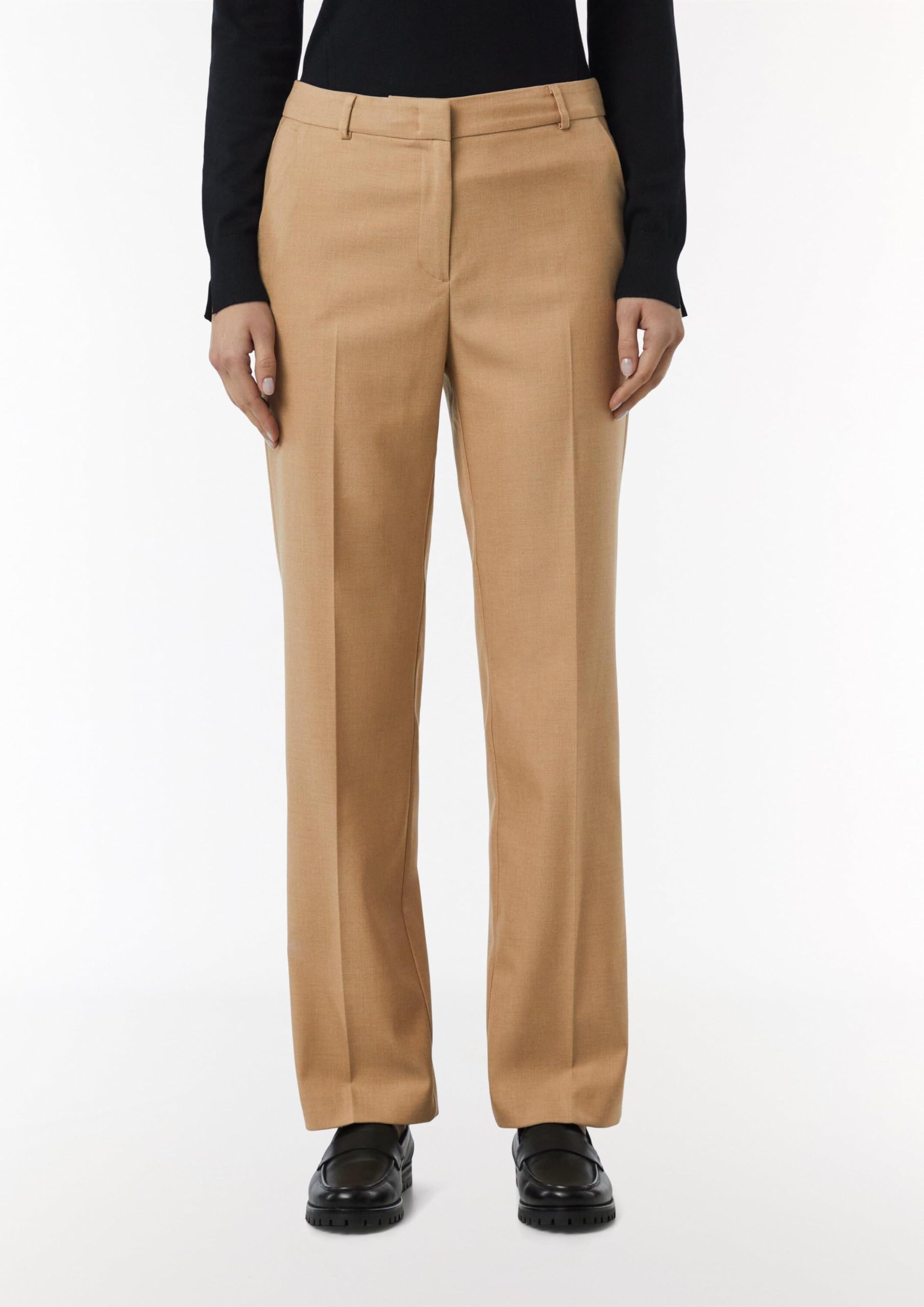 COMMA Business-Hose mit Straight Leg und Twillstruktur
