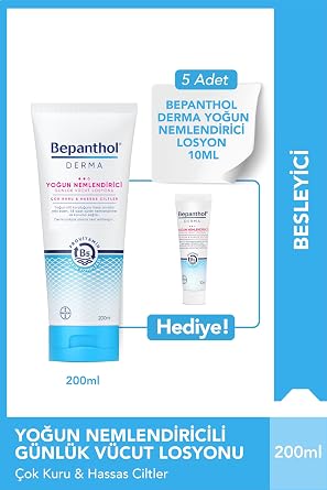 Bepanthol Derma Yo un Nemlendirici 200 ml Losyon & 5 adet Yo un Nemlendirici Losyon 10 ml