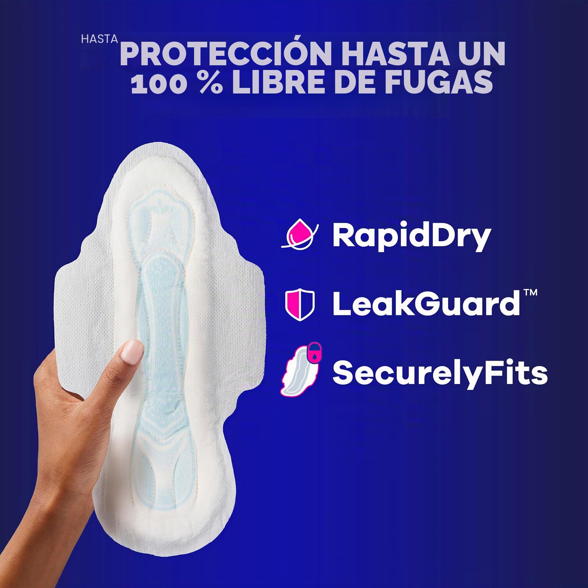 Always Maxi Overnight Pads con alas, tamaño 5, extra pesadas durante la noche, sin perfume, 72 unidades