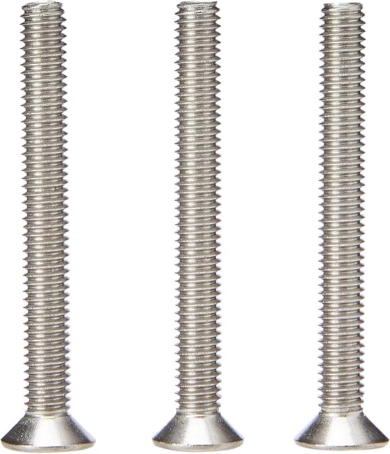 A2 Stainless Steel Socket Countersunk Screw Allen Key Bolts M6 6mm x 55mm (Pack of 10)