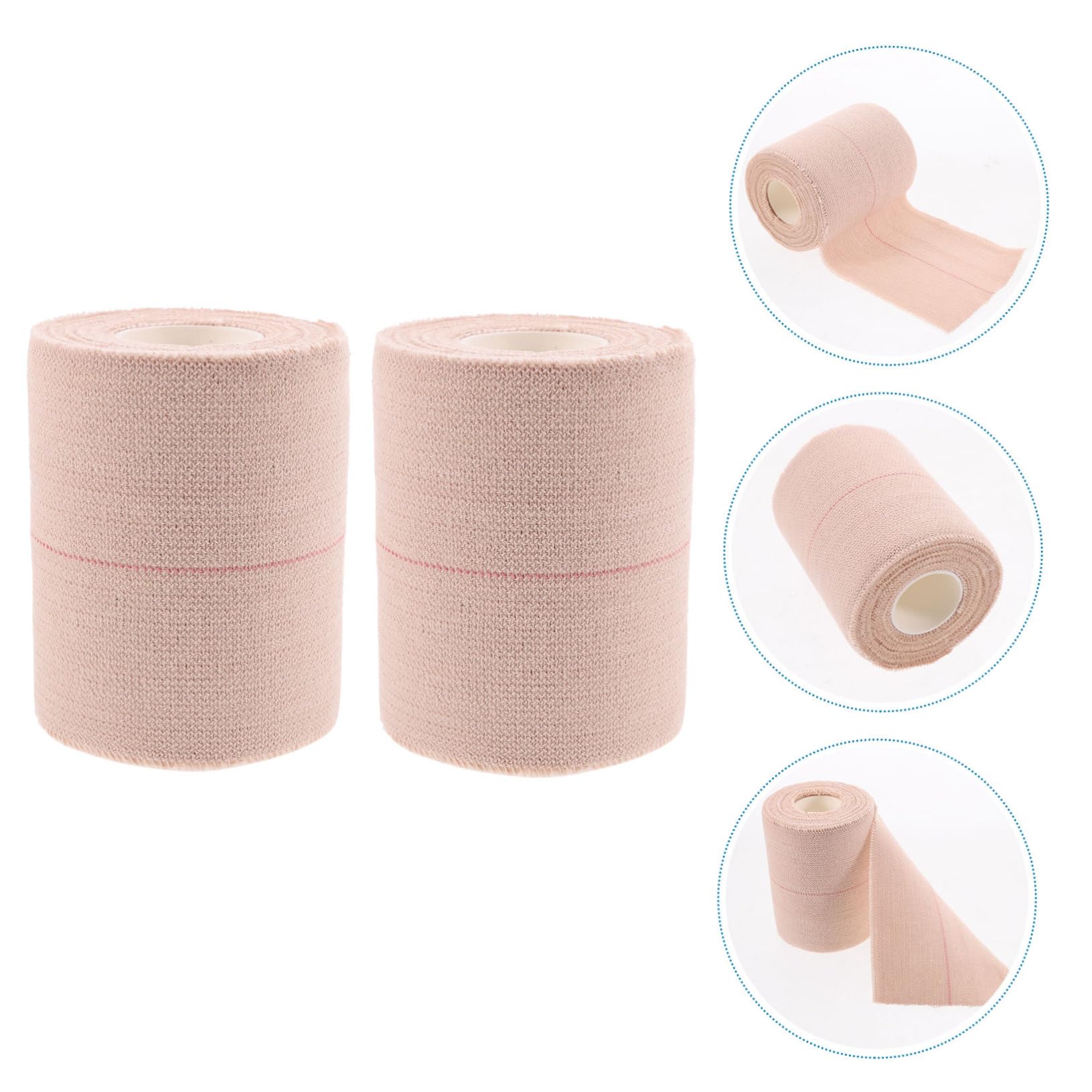 3 Series Vendajes Cohesivos De Algodón Envoltura Adhesiva Vendajes Para Envolver Heridas Muñequera Deportiva Cinta Adhesiva Para La Muñeca Cinta Adhesiva Deportiva 2 Rollos*3