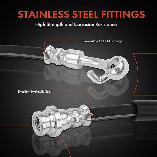 Miniatura 5 de A-Premium Manguera hidráulica de freno trasero compatible con modelos Ford y Lincoln - Edge 2011-2014, MKX 2011-2015 - Reemplazar # BT4Z2282A