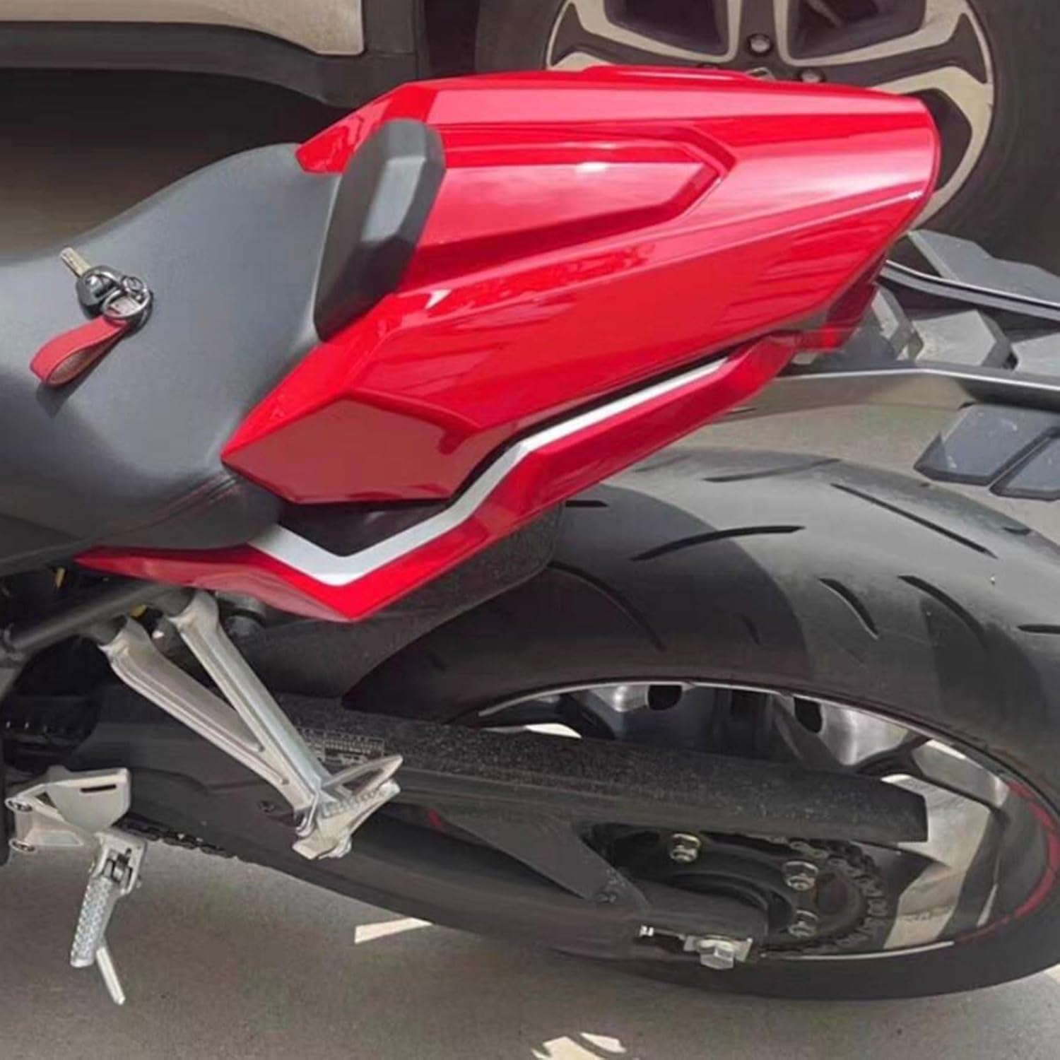 Mototcycle CB650R Seat Cowl Solo Rear Seat Cover Cowl Fairing compatible with HO&N&DA CB 650 R CBR650R 2019 2020 CB 650R CBR 650R Accessories (Red)