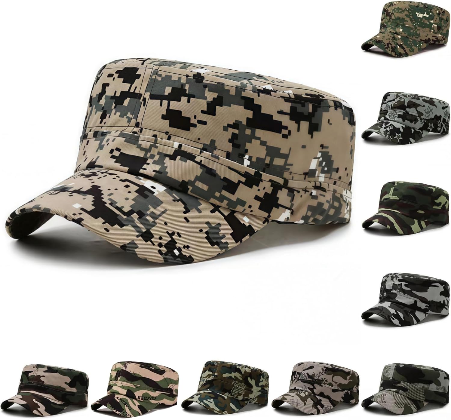 Casquette de baseball camouflage en détresse
