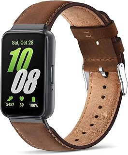 Nigaee Genuine Leather Bands Compatible with Samsung Galaxy Fit 3,Adjustable Breathable Replacement Sport Straps Soft Wris... Price In India