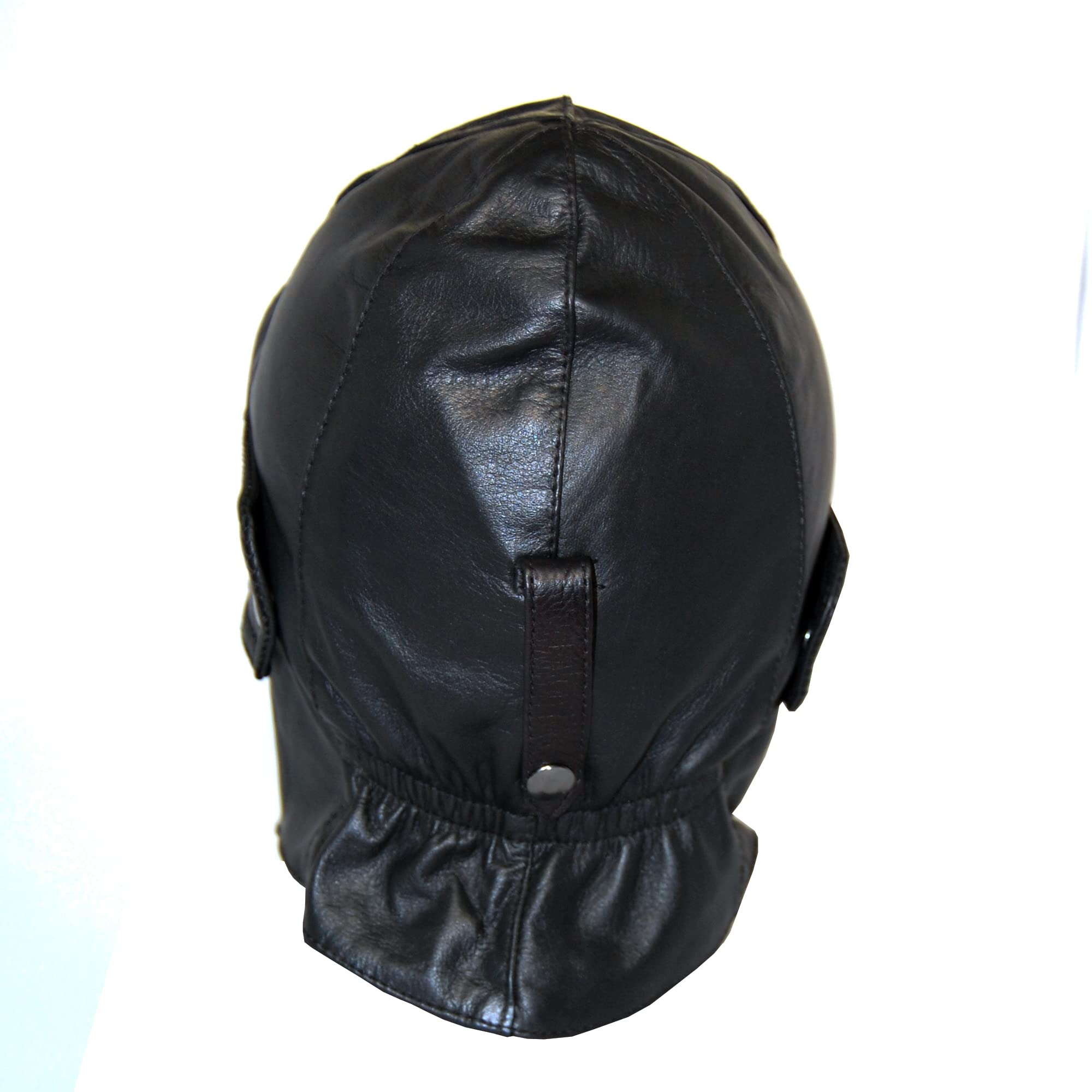 BLUETECH Cabriohaube Cabriom czapka lotnicza czapka oldtimerowa skóra czarna wraz z okularami panoramicznymi mężczyźni kobiety unisex