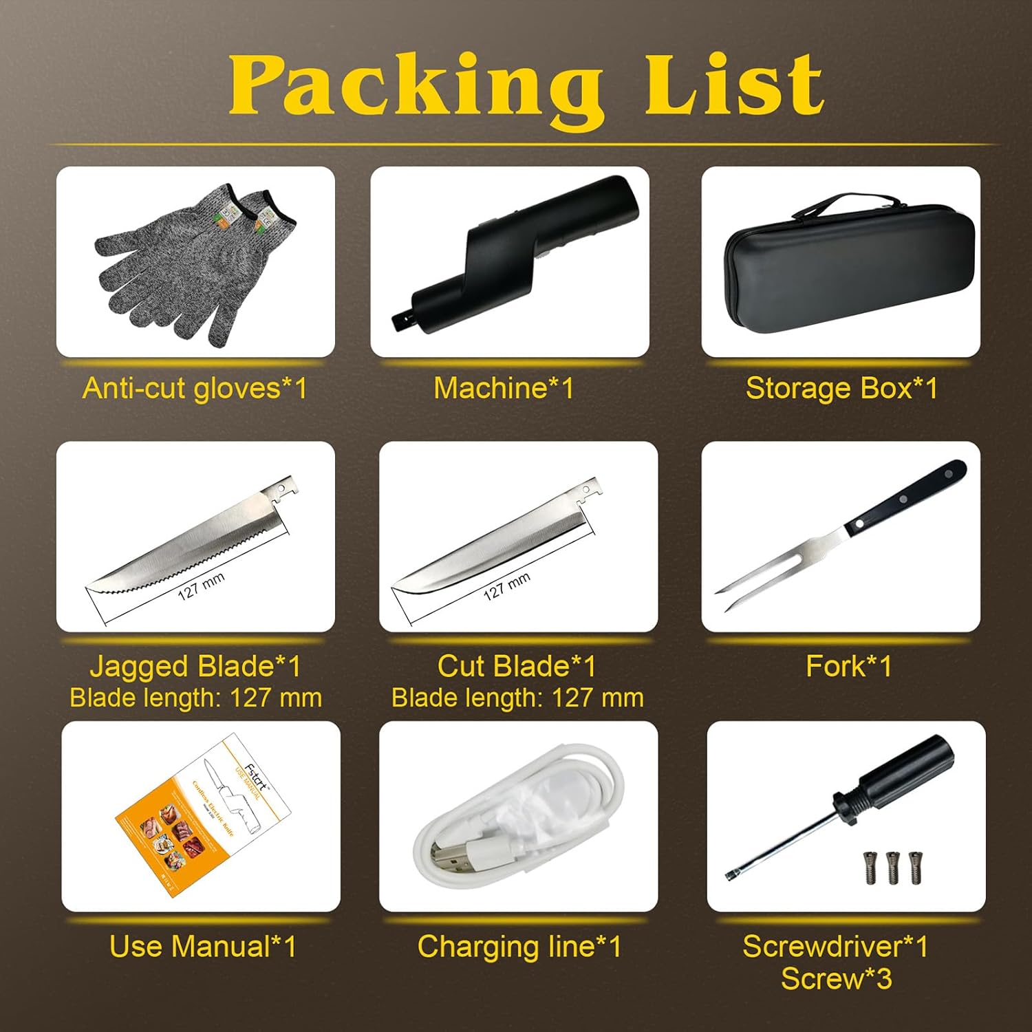 YOTAN Cordless Electric Knife, Electric Turkey Carver, Portable Rechargeable Lithium Electric Knife with Safety Lock, for Carving Meat, Turkey, Fish, Poultry, Steak, Bread, Vegetables, Handmade