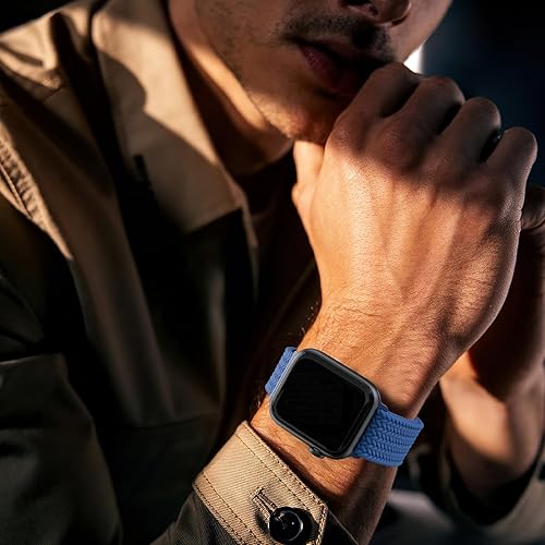 Miniatura 5 de Paquete de 10 correas trenzadas compatibles con Apple Watch de 1.496 pulgadas, 1.575 pulgadas, 1.614 pulgadas, 1.654 pulgadas, 1.732 pulgadas, 1.772