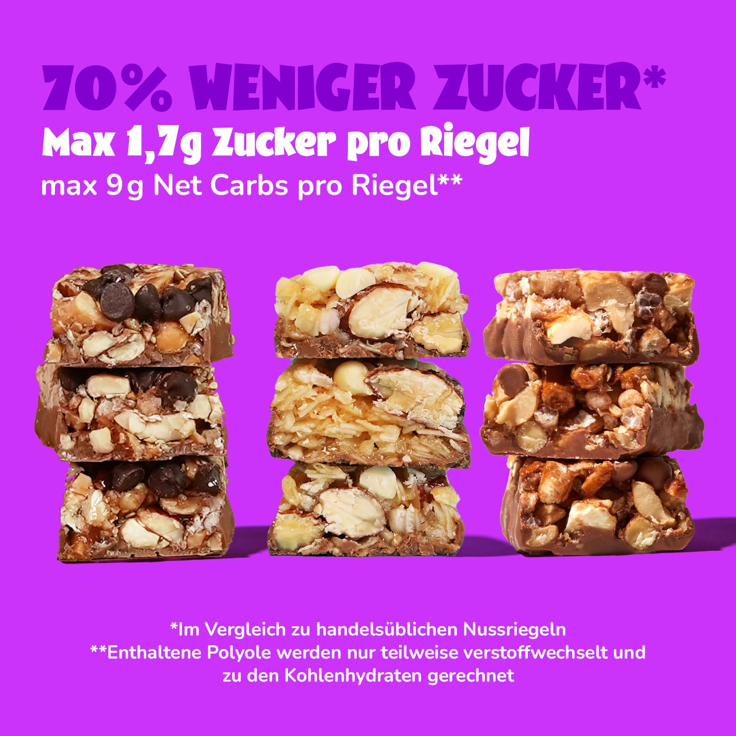 ahead Nutbar Mixbox | Nussriegel Müsliriegel ohne Zuckerzusatz mit 3 Sorten - 12x35g mit nur 1,7g Zucker