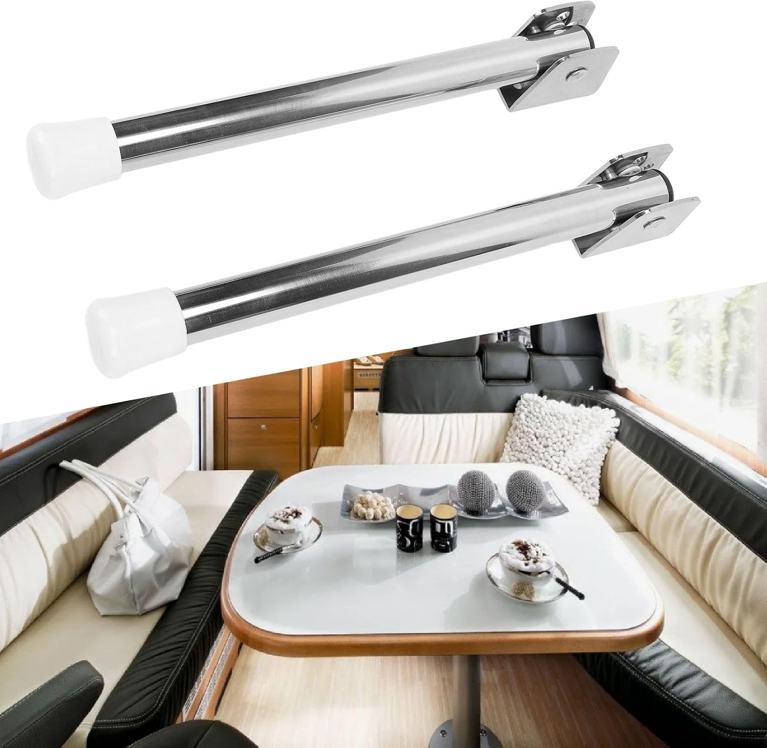 1 Pair Seat Support Swing Leg for Foldable Boat Bench Stainless Steel Enhanced Stability Boat Seat Support Bracket Leg Boat Bench Seat Support Swing Leg