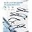LUFF 4Pcs Anti-Blue-ray Reading Glasses Portable Ultra-Light Readers(2.25X)