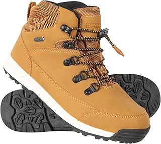 Mountain Warehouse Redwood Kids Waterproof Boots - Quick Lace System Girls Shoes, Cushioned Footbed Boys Footwear, Synthet...