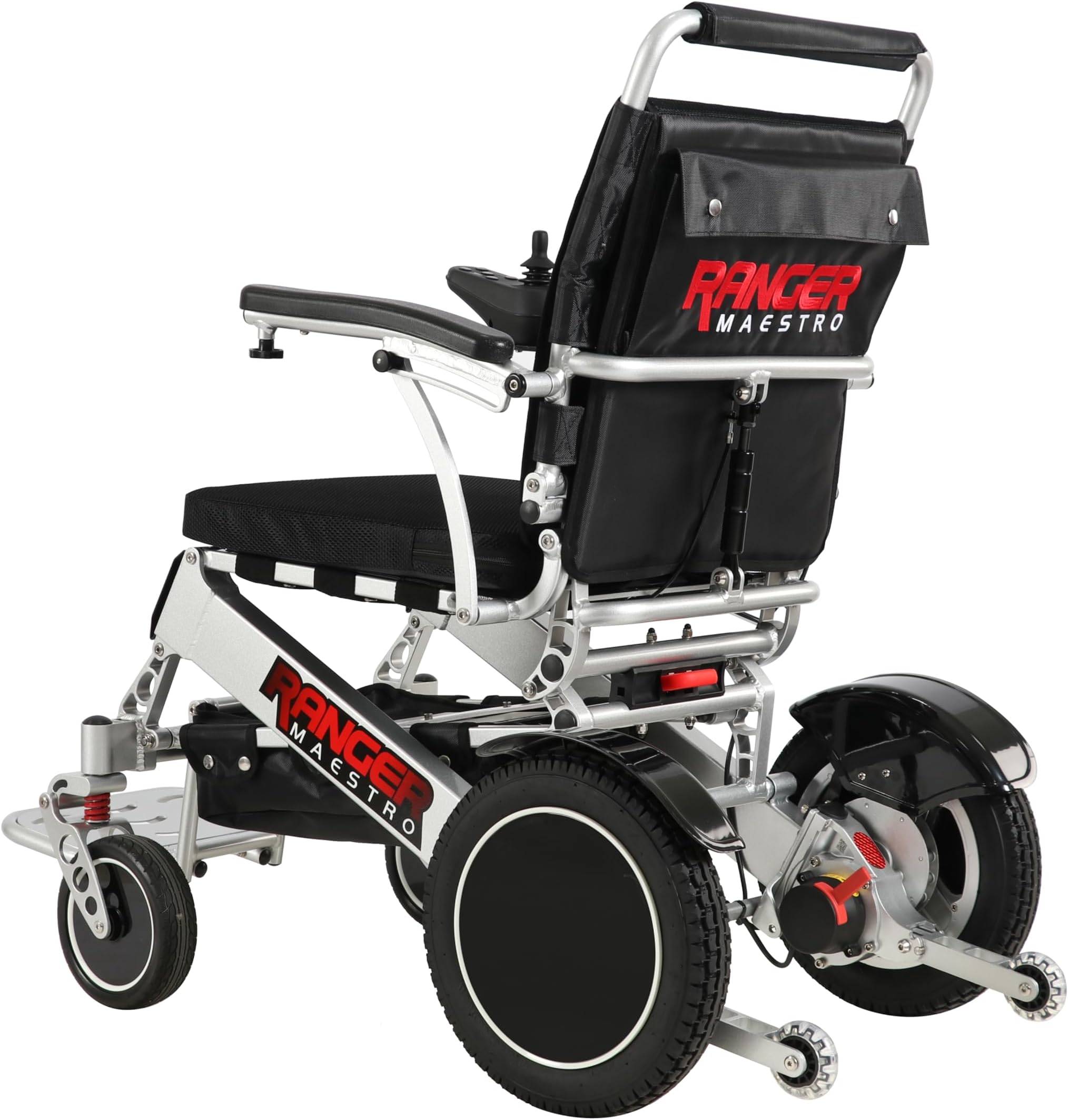 Porto Mobility Ranger Maestro Reclining Lightweight High-End Folding Electric Wheelchair, Weatherproof, Dual Batteries, Dual Posi-Traction Motors, All Terrain Power Wheelchair