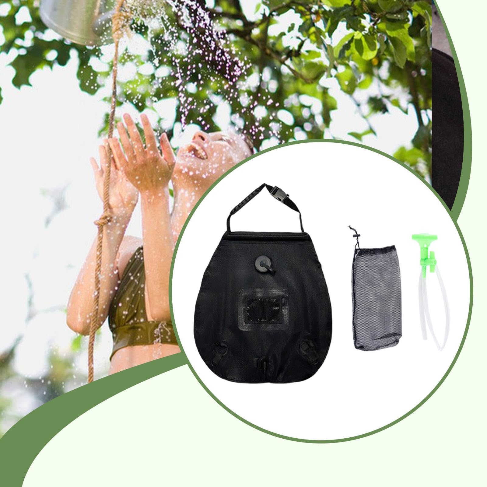 Gralara Campeggio con Tubo Flessibile da 20 Litri per Giardino, Viaggi, Picnic, Escursioni E Trekking.