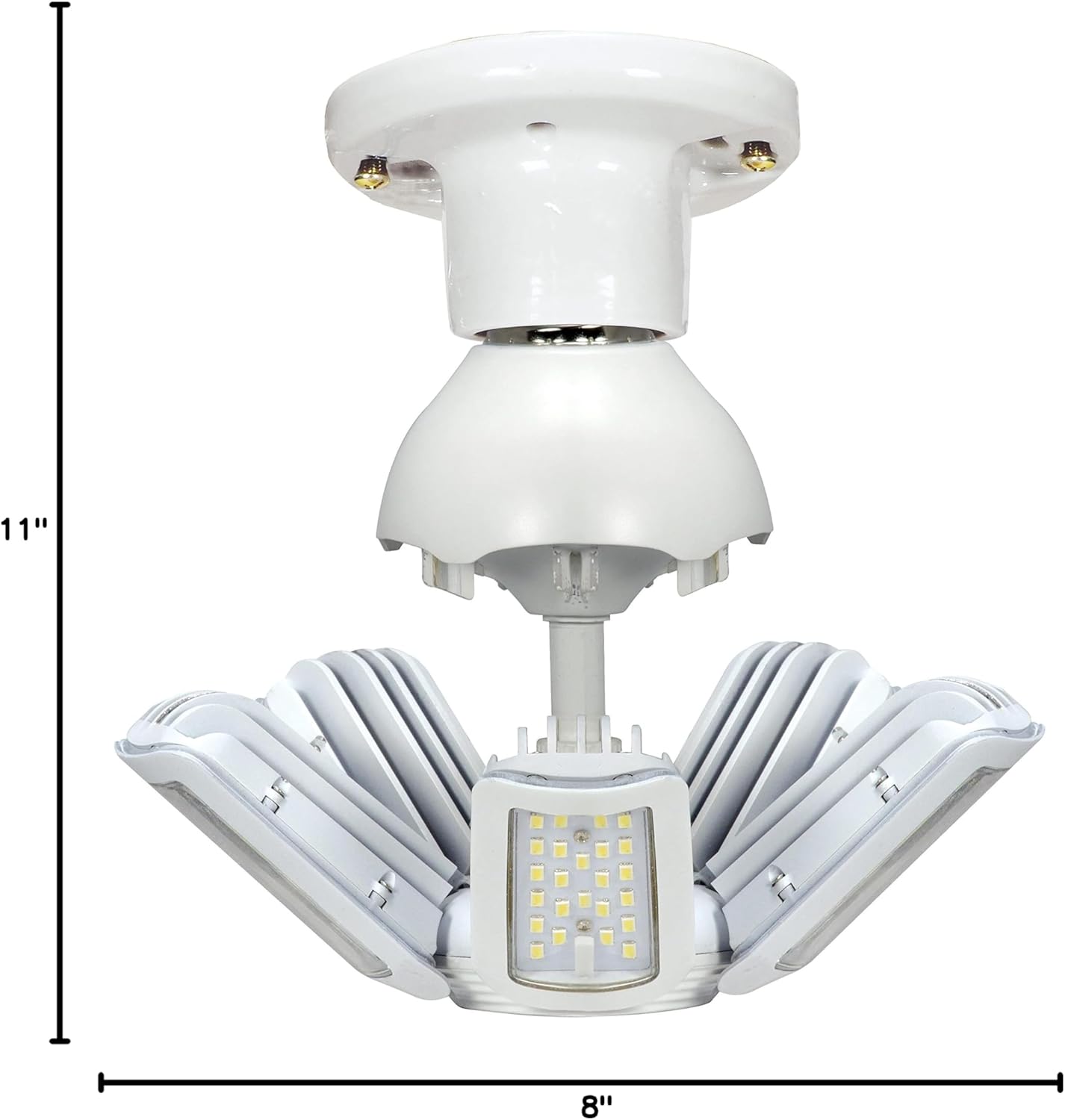 Satco S9750 30W LED HID Replacement 5000 K Medium Base Adjustable Beam Angle 100-277V Light Bulb