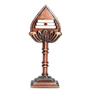 Sivan Creation Lord Om Murugan Vel | Vel with Stand | Brown Murugan Figurine for Car Dashboard, Puja Room & Home Decor