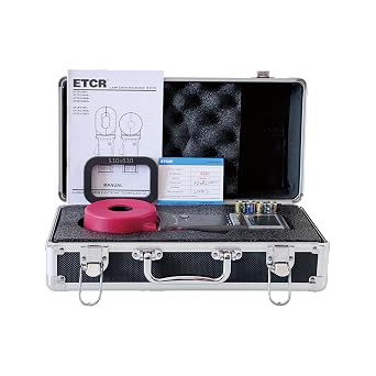 ETCR2100C+ Digital Clamp Ground Earth Resistance Meter Tester 1200 | Measures loop resistance and AC ground current 0.00mA-20.0A without disconnecting ground wires, with 32mm jaw